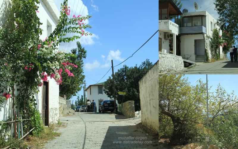 datça emecik köyü sokakları